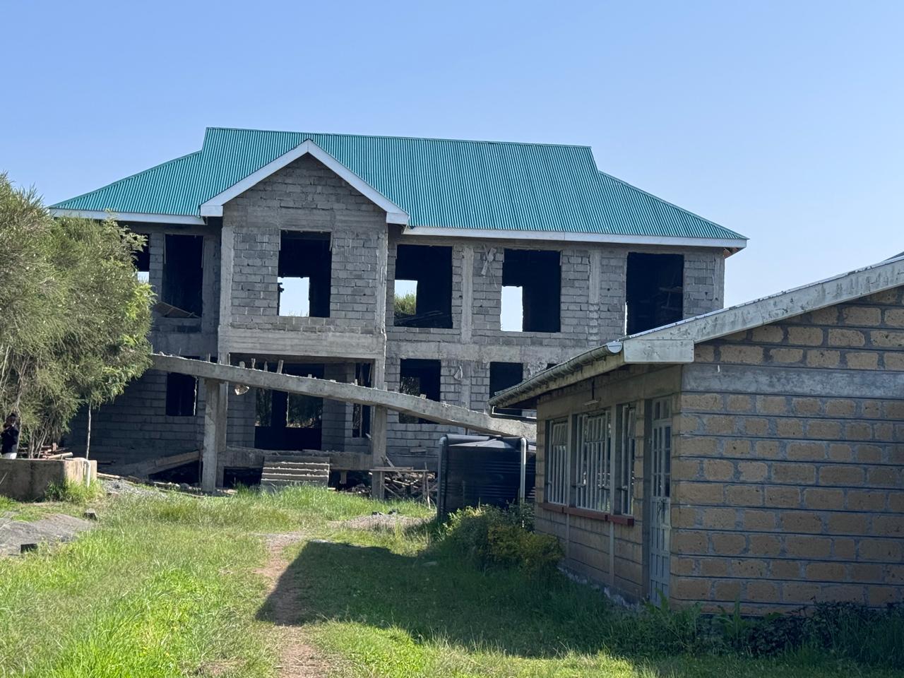 The multi-purpose building under construction at St. Josephine Bakhita Secondary School