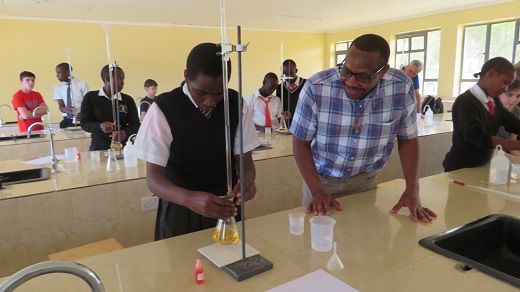 The science lab at St. Josephine Bakhita Secondary School